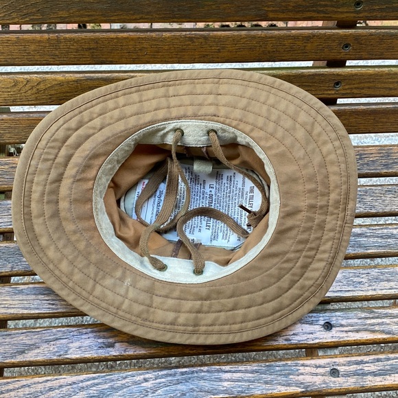 Tilley canvas Tan Outdoor Hat 7 1/8 outback cap - Picture 8 of 14